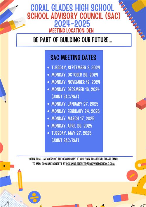  SAC Meeting Dates
